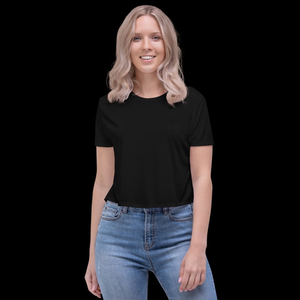 Vice Versa Crop tee- embroidered